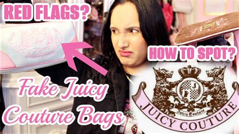 how to spot a fake juicy couture bag|juicy couture bag identification.